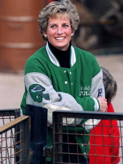 Princess Diana Philadelphia Eagles Green Jacket