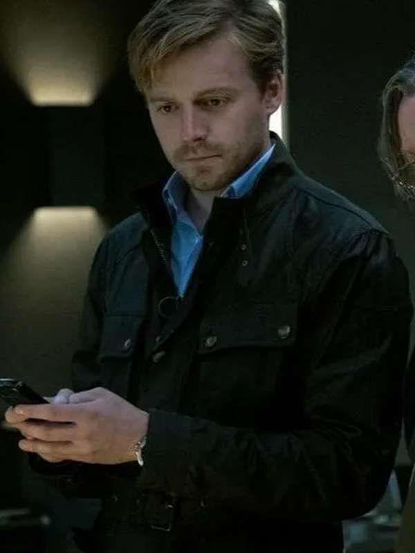 Jack Lowden Slow Horses TV Series Black Cotton Jacket
