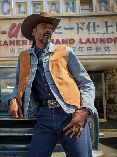 Snoop Dogg Day Shift Brown Suede Leather Vest