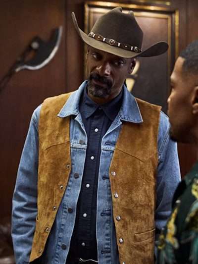 Snoop Dogg Day Shift Brown Suede Leather Vest