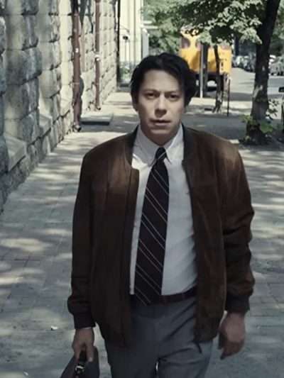 Mathieu Amalric The Bureau TV Series Bomber Suede Leather Jacket
