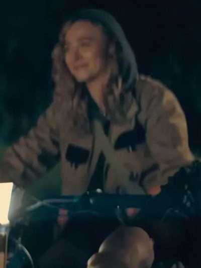 Chloë Grace Moretz The Peripheral Brown Cotton Jacket