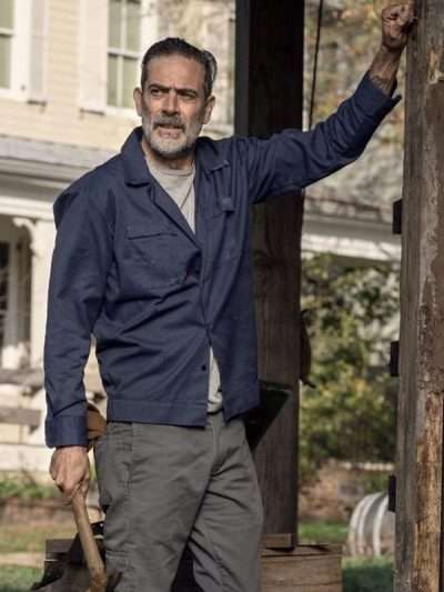 Jeffrey Dean The Walking Dead Blue Cotton Jacket