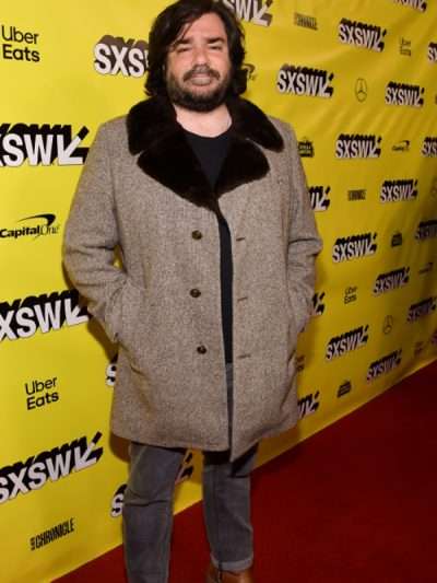 Matt Berry What We Do in the Shadows Brown Shearling Coat