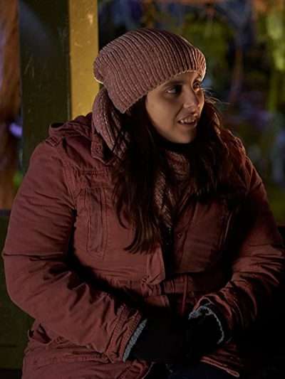 Beanie Feldstein What We Do in the Shadows Pink Jacket