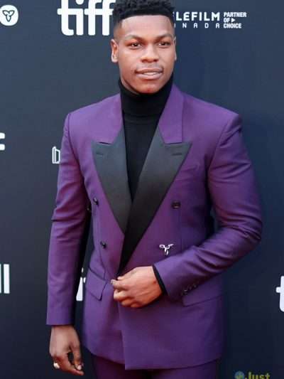 John Boyega The Woman King Purple Suit