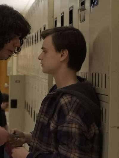 Jaeden Martell Mr. Harrigan’s Phone Plaid Jacket