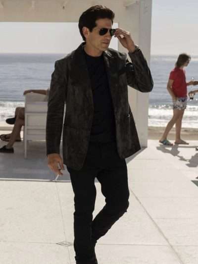 Jon Bernthal American Gigolo Grey Velvet Blazer