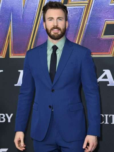 Chris Evans Avengers Endgame Blue Suit