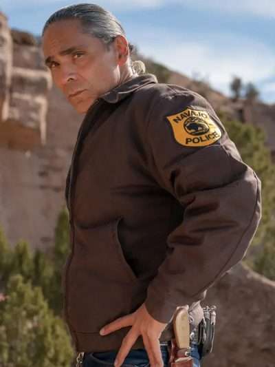 Zahn McClarnon Dark Winds Brown Cotton Jacket