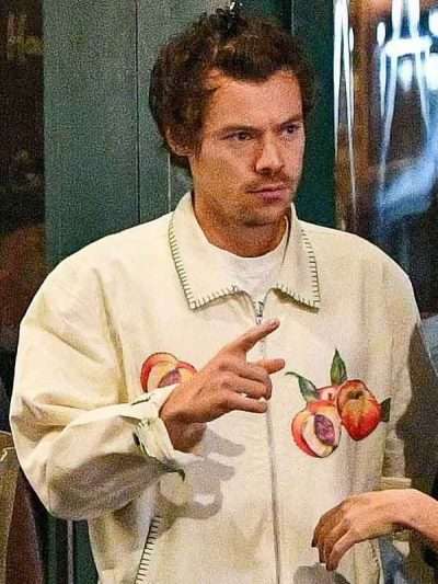 Don't Worry Darling Harry Styles White Peaches Jacket