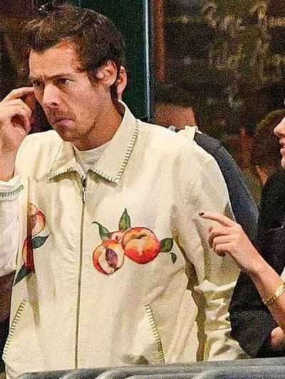 Harry Styles Don't Worry Darling Peach Jacket