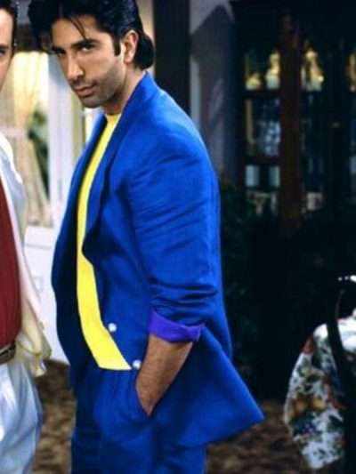 David Schwimmer Friends Blue Blazer