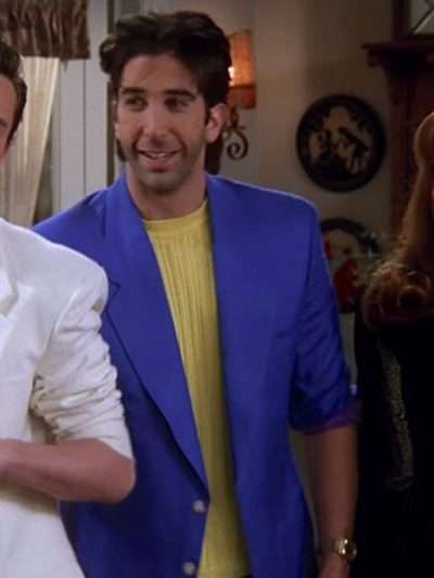 David Schwimmer Friends Blue Blazer