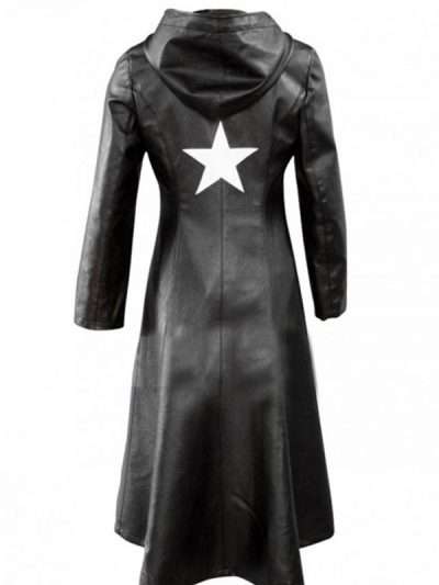 Mato Kuroi Black Rock Shooter Kana Hanazawa Black Leather Trench Coat