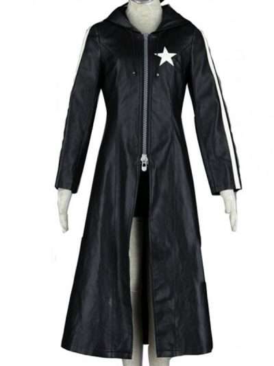 Mato Kuroi Black Rock Shooter Kana Hanazawa Black Leather Trench Coat