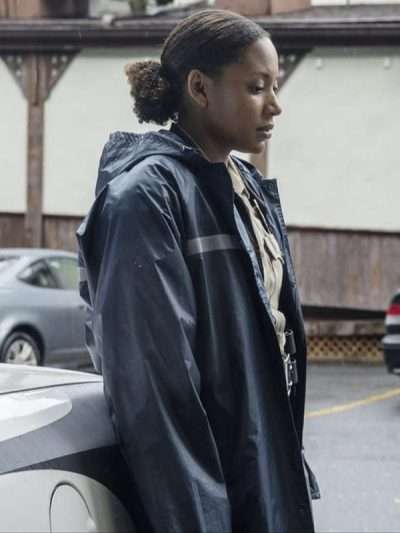Natalie Paul The Sinner Blue Hooded Jacket
