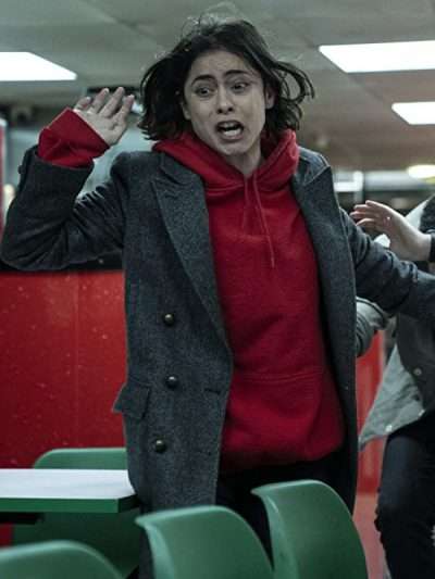 Rosa Salazar Wedding Season Grey Trench Coat
