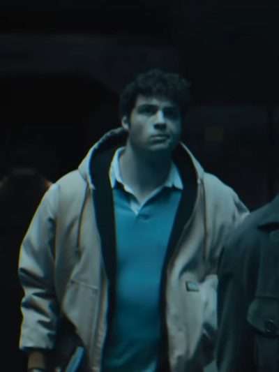 Noah Centine Black Adam Beige Hooded Jacket