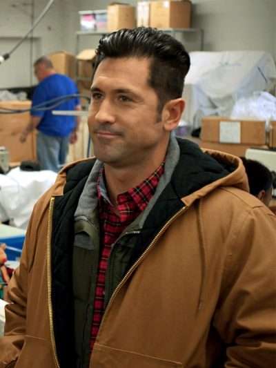 David O'Donnell A Christmas in Vermont Brown Hooded Jacket