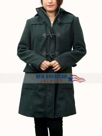 Abigail Hawk A Christmas in Vermont Green Wool Jacket