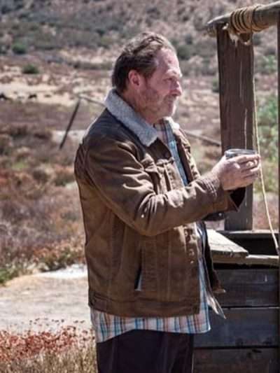 Stephen Root Barry Brown Shearling Jacket
