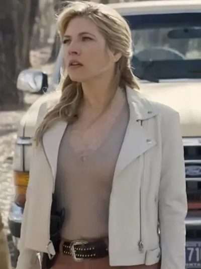 Katheryn Winnick Big Sky Suede Leather Jacket
