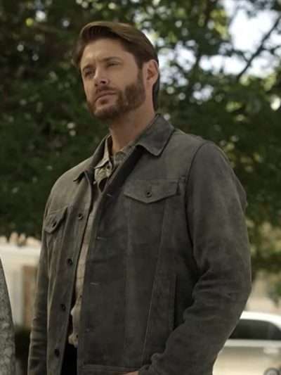 Jensen Ackles Big Sky Grey Suede Leather Jacket