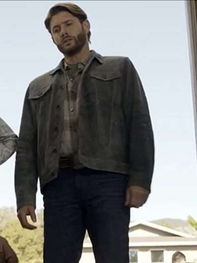 Jensen Ackles Big Sky Grey Suede Leather Jacket