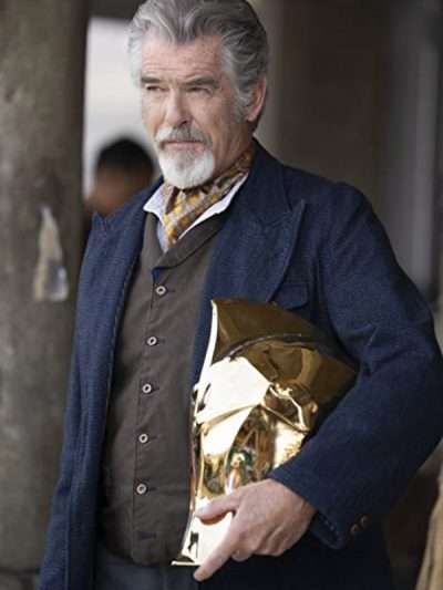 Pierce Brosnan Black Adam Blue Coat