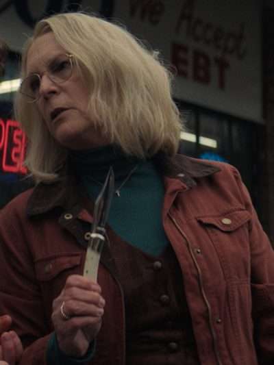 Jamie Lee Curtis Halloween Ends Brown Jacket
