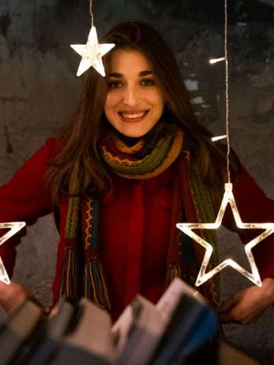 Pilar Fogliati I Hate Christmas Red Wool Jacket