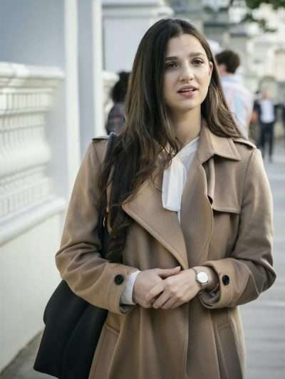 Marisa Abela Industry Brown Wool Coat