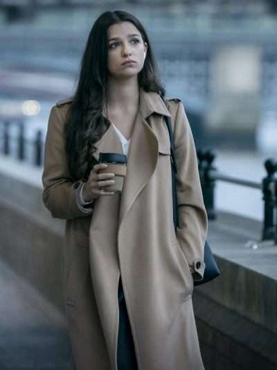 Marisa Abela Industry Brown Wool Coat