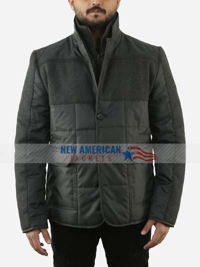 Kendall Roy Succession S02 Grey Puffer Jacket