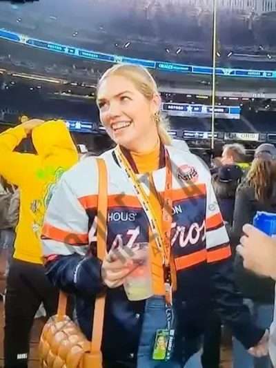 ALCS Kate Upton Houston Astros Bomber Jacket