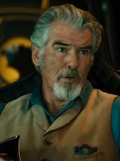 Pierce Brosna Black Adam Brown Vest