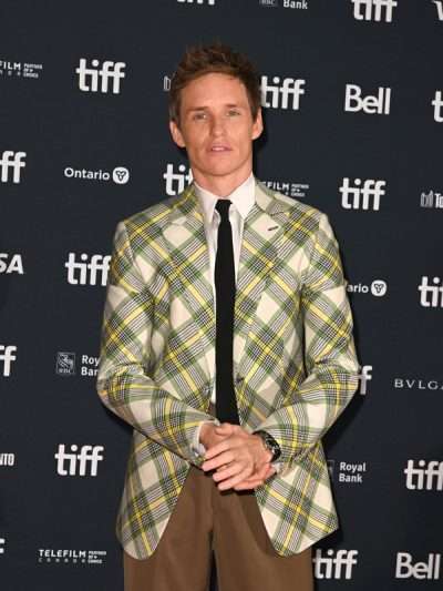 Eddie Redmayne The Good Nurse Event Tiff Checkered Blazer