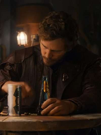 Chris Pratt The Guardians of the Galaxy Holiday Special Brown Leather Jacket
