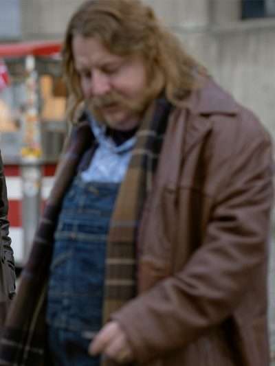 Anders W. Berthelsen Bamse Brown Leather Coat