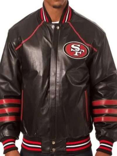 San Francisco 49ers Brown Leather Jacket