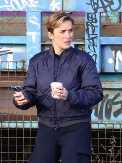 Vicky McClure Alex Rider Blue Bomber Jacket