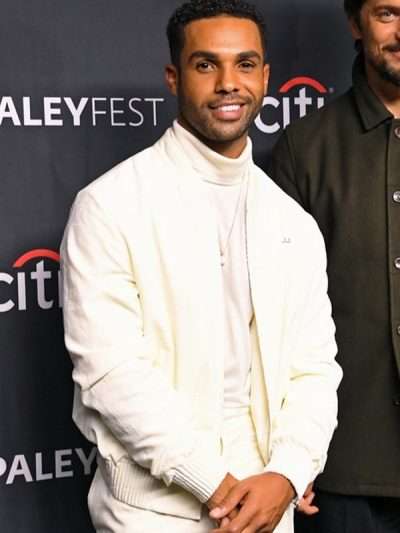 Lucien Laviscount Emily in Paris White Jacket