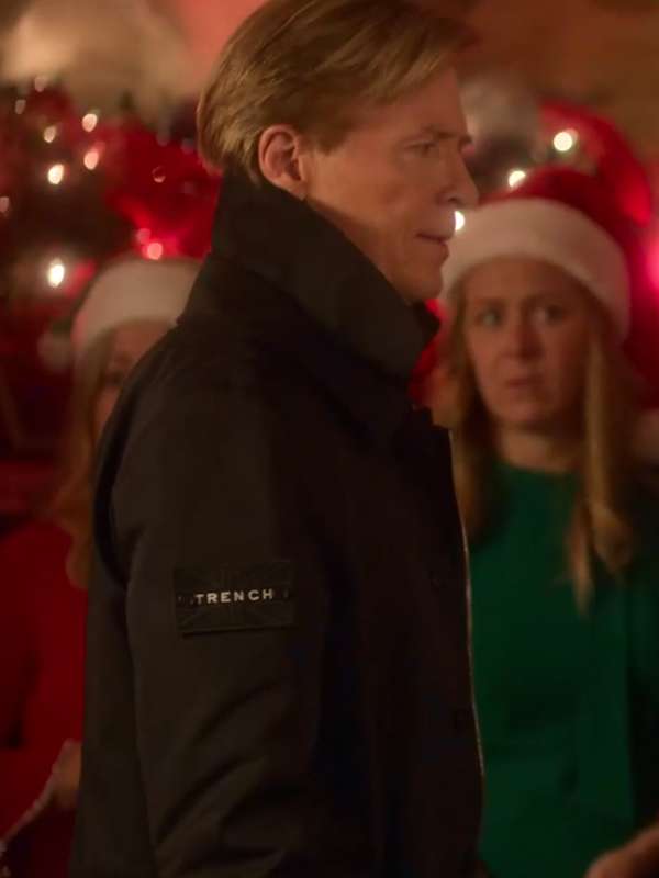 Jack Wagner Falling for Christmas Movie Black Jacket
