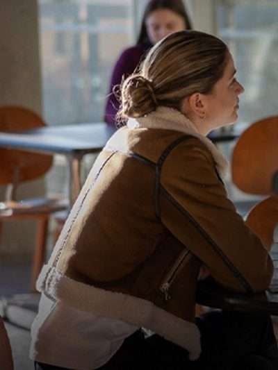 Sarah Fisher Left Behind: Rise of the Antichrist Suede Leather Jacket