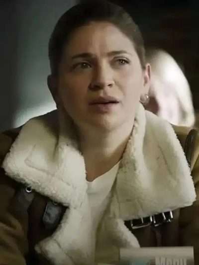 Sarah Fisher Left Behind: Rise of the Antichrist Suede Leather Jacket