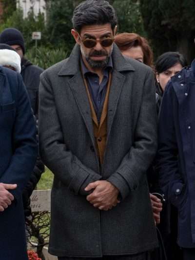 Pierfrancesco Favino Corro da te Wool Coat