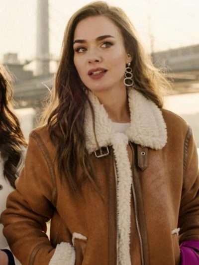 Bensu Soral Private Lesson Brown Leather Jacket