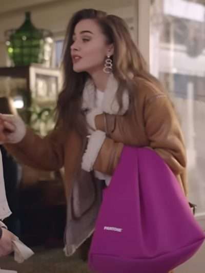 Bensu Soral Private Lesson Brown Leather Jacket