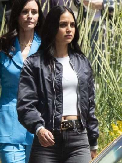 Melissa Barrera Scream 6 Blue Bomber Jacket